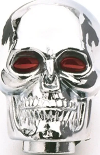 Mr. Gasket 9628 Mr. Gasket Shifter Knob - Chrome - Skull With Red Eyes