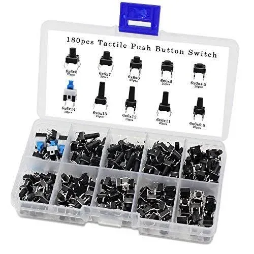 OCR Tactile Push Button Switch Micro Momentary Tact Assortment Kit