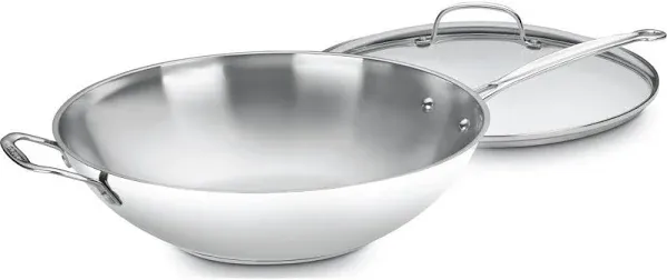 Cuisinart Chef's Classic Stainless Steel Stir-Fry Pan with Cover