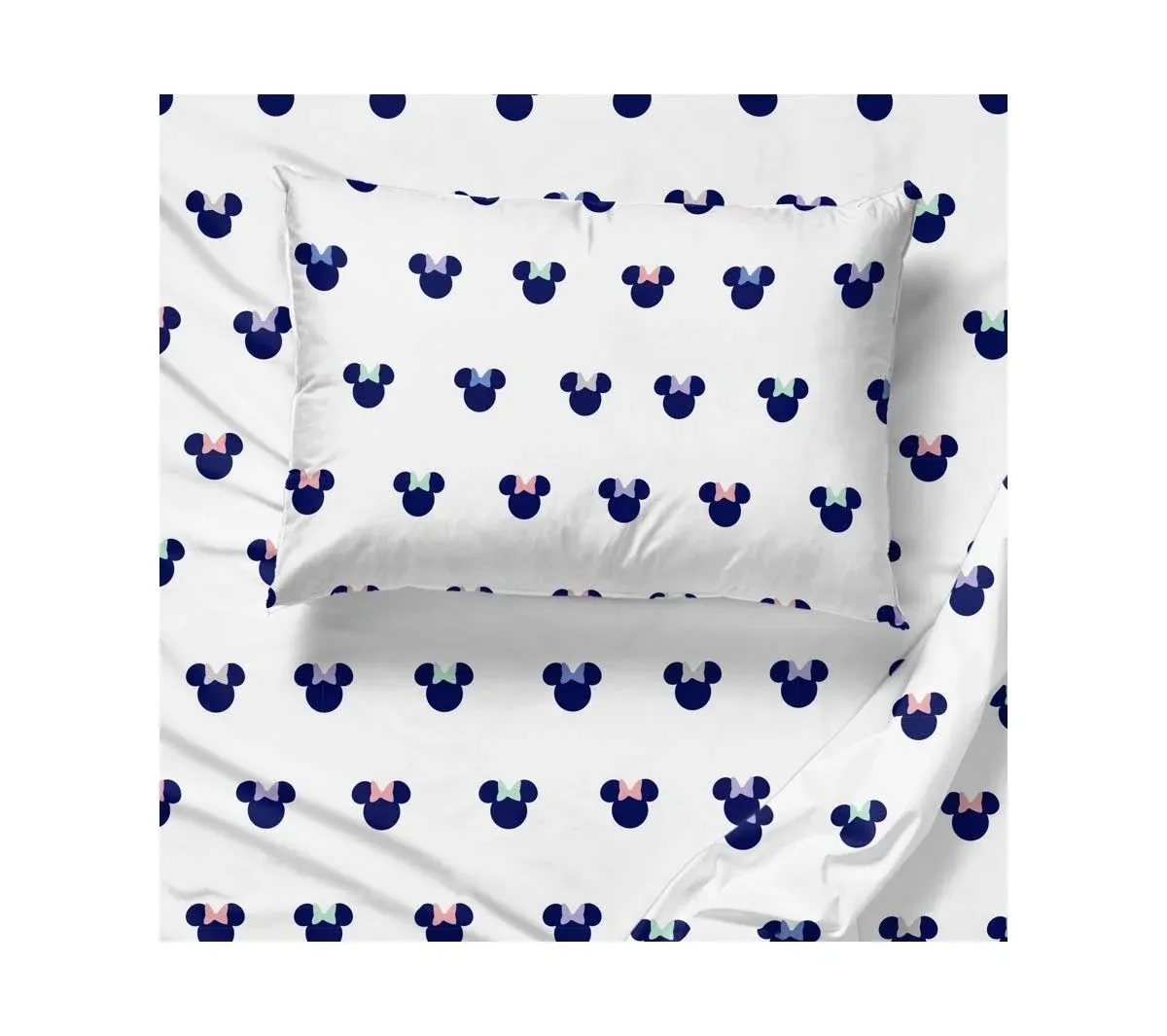 Saturday Park Disney Minnie Mouse Dreaming of Dots 100% Organic Cotton Sheet Set