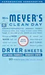 Mrs. Meyer's Clean Day Dryer Sheets Rain Water 80 Sheets