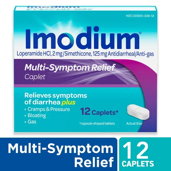 Imodium Multi-Symptom Relief Caplets - 12 count