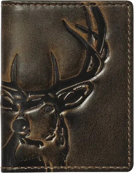 House of Jack Co. Men's Deer Trifold Leather Wallet