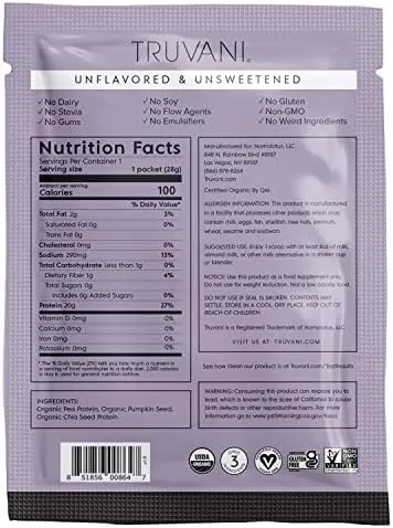 Truvani Plant Based Protein Powder