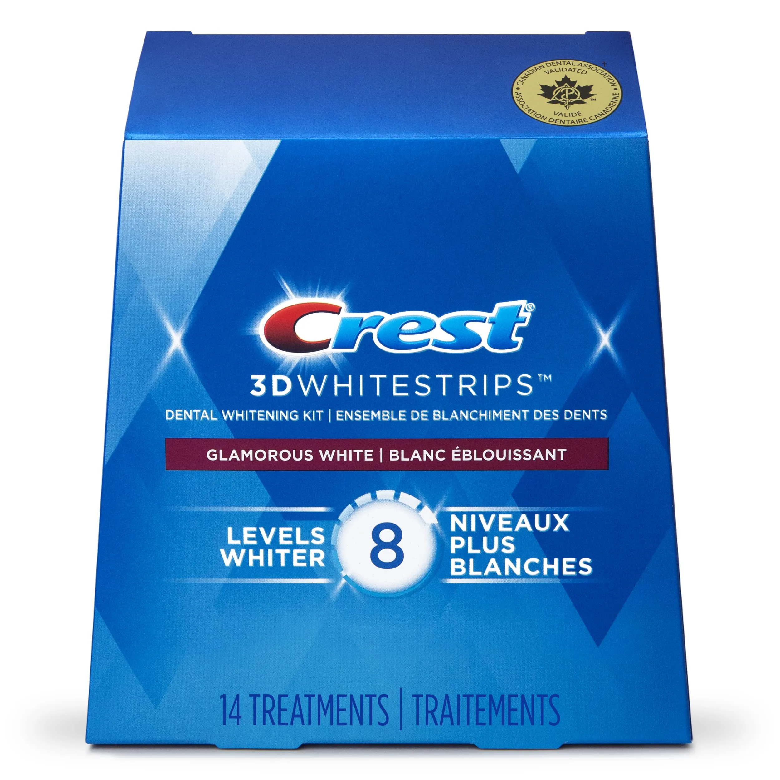 CREST 3D White Whitestrips Luxe Glamorous White Dental Whitening Kit 28 Strips (30 g)