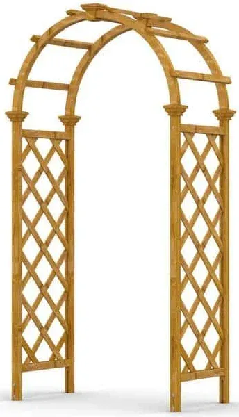 Vita Collingwood 81.3 in. H Gold Cedar Garden Arbor