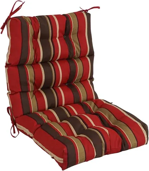 Blazing Needles Multi-section Tufted Outdoor Seat/Back Chair Cushion