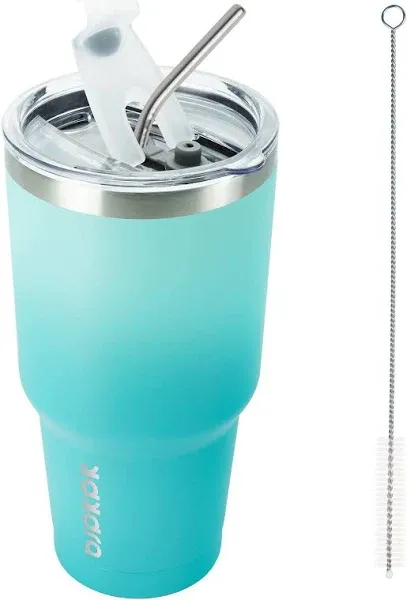 BJPKPK Stainless Steel Insulated Tumbler with Lid and Straw Coffee Tumblers