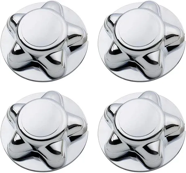 B4B BANG 4 BUCK 4 Packs 7" Center Cap with 5-Lug Steel Wheel Chrome for Ford 1997-2003 F150 F-150 97-02 Expedition