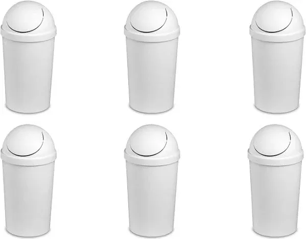 Sterilite 3 Gallon Round Plastic Wastebasket