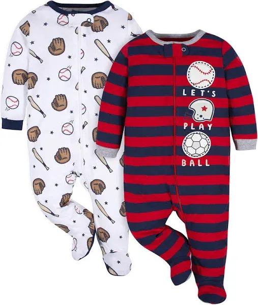 Gerber Baby Boys Sleep 'n Play Footed Pajamas