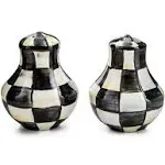 MACKENZIE-CHILDS Courtly Check Salt and Pepper Shakers, Enamel Shaker