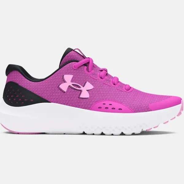 Under Armour Youth Surge 4 Athletic Shoe, Halo Grey / White / Iridescent, 5.5 - 3027108-100-5.5 | Blain's Farm & Fleet