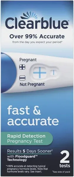 Clearblue Rapid Detection Pregnancy Test - 2ct