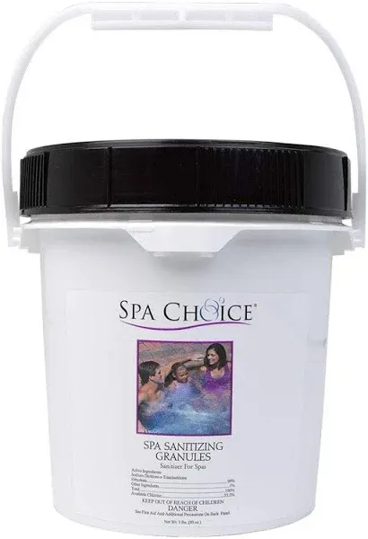 SpaChoice 472-3-5081-02-A Spa Chlorine Granules for Hot Tub, 5-Pounds, 2-Pack