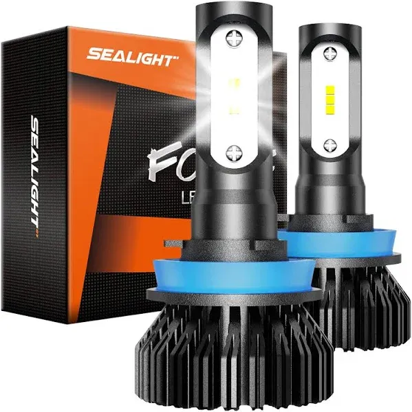 SEALIGHT H11 H8 H9 LED Bulbs LED Fog Light Bulbs 6000K Xenon White Headlight 