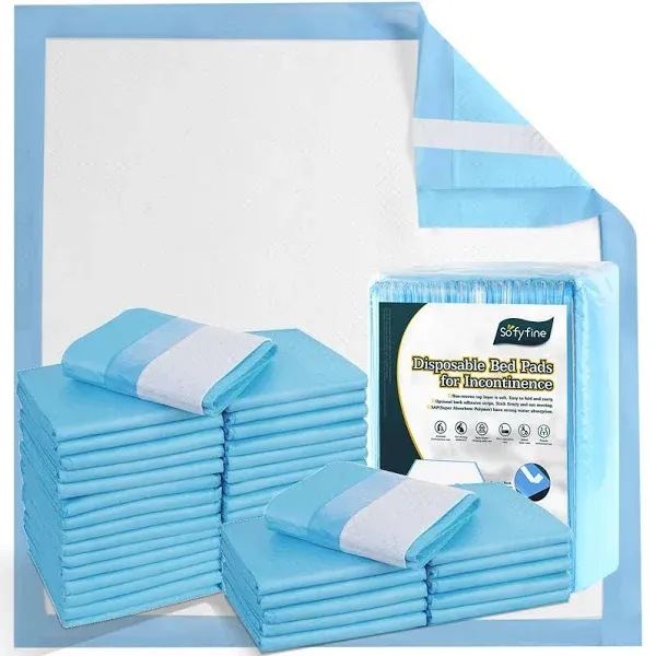 SOFYFINE Bed Pads 30"x36" Thicken Elderly Adults Incontinence Underpads Disposable Chucks