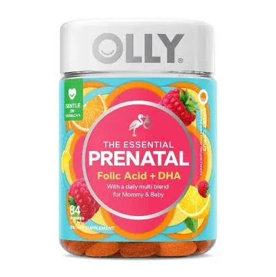 OLLY The Essential Prenatal Gummy Multivitamin - 60 Gummies Exp 06/25