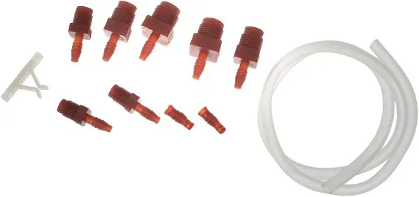 Dorman 13910 Master Cylinder Bleeder Kit - 22 In. Hose, Clip, And 6 Fittings