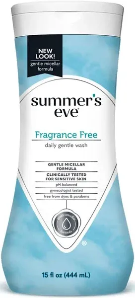 Summer's Eve Cleansing Wash | Fragrance Free | Gynecologist Tested | 15 fl oz | Pack of 3