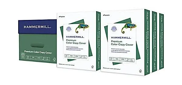 Hammermill Premium Color Copy Cover, 100 Bright, 100lb, 8.5 x 11, 250 Sheets/Pack