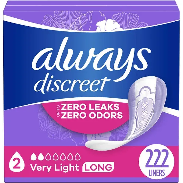 Always Discreet Incontinence Panty Liners