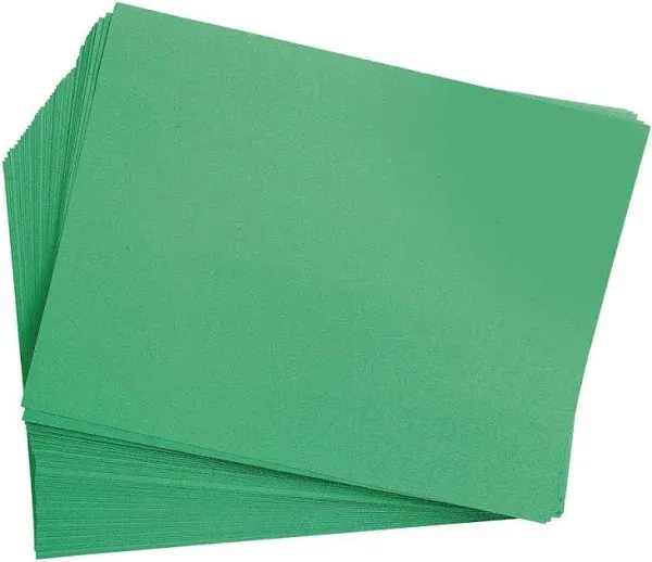 Colorations Heavyweight Holiday Green Construction Paper 9 inch x 12 inch