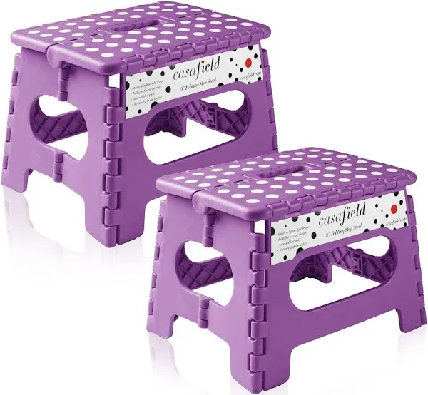 Casafield 9" Folding Step Stool with Handle