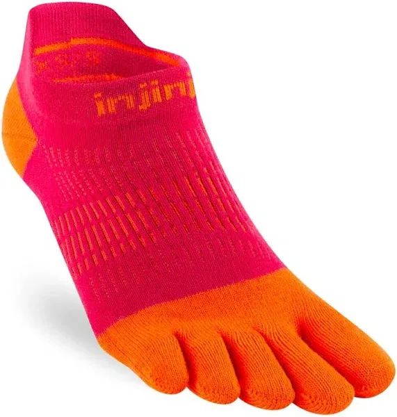 Injinji Women's Run Lightweight No-Show Toe Socks