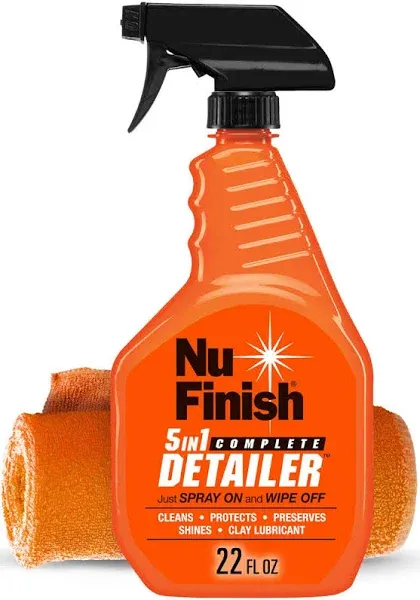 Nu Finish 5-in-1 Complete Detailer Spray with Towel