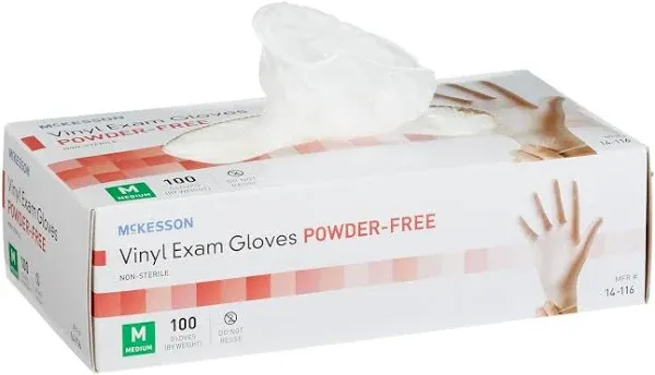 McKesson Vinyl Exam Glove - Medium 100 Count