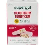 Supergut The Gut Healthy Prebiotic Bar Healthy - Strawberry Almond (12 Bars)