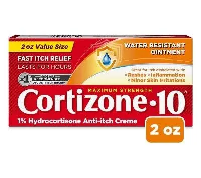 Cortizone-10 Maximum Strength Water Resistant Formula Anti Itch Ointment (2 oz)