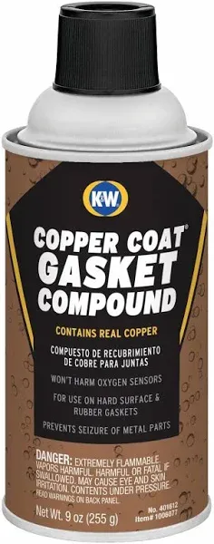 K&amp;W 401612 Gasket Compound,9 oz.,Copper,Aer<wbr/>osol 5EVZ4