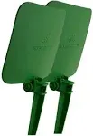 2 Pack Straight Design Green Sprinkler Shield Overspray Protector Guard (Straight2)