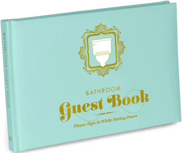 Bathroom Guest Book Padded Hardcover By Knock Knock 55p Create Fun Cottagecore