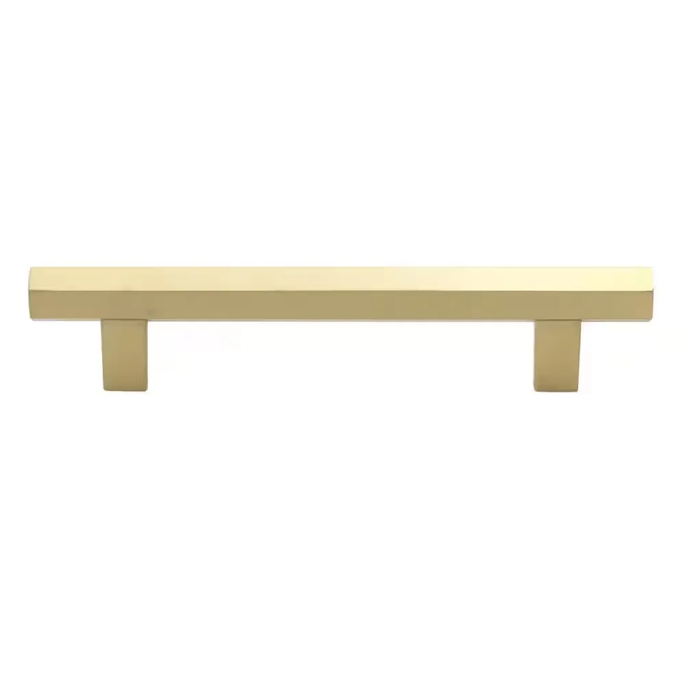 GlideRite 5 in. Center Solid Hexagon Bar Pull Cabinet Hardware Handle