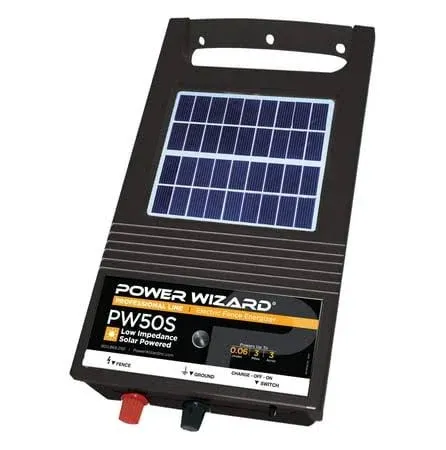 Power Wizard PW50s 6V Solar Electric Fence Energizer