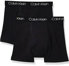 New $47 Calvin Klein Boys&#039; Blue Stretch 2-Pack Modern Boxer Brief Underwear M