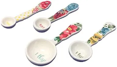 The Pioneer Woman Vintage Floral Ceramic Measuring Spoons