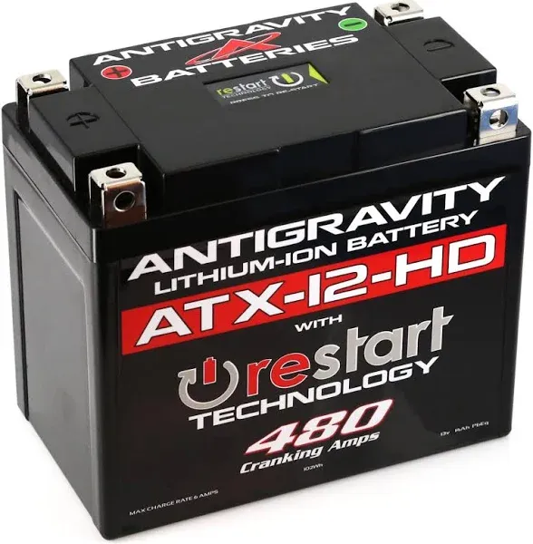 ANTIGRAVITY BATTERIES Lithium Battery X12-Hd-Rs 480 Ca AG-ATX12-HD-RS