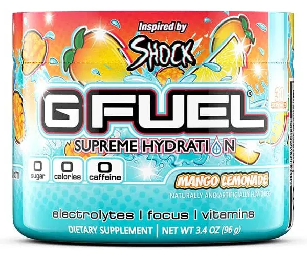 G Fuel x Shock Mango Lemonade Supreme Hydration