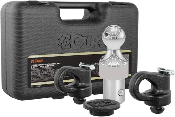 CURT OEM Puck System 2-5/16in Gooseneck Trailer Hitch And Anchor Kit - 60639