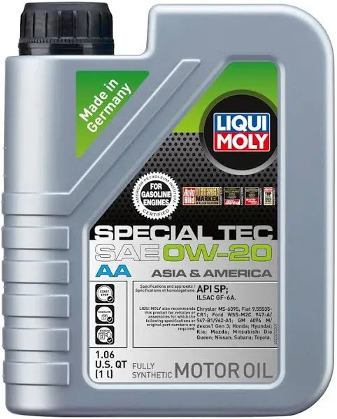 LIQUI MOLY 5L Special Tec AA Motor Oil SAE 0W20