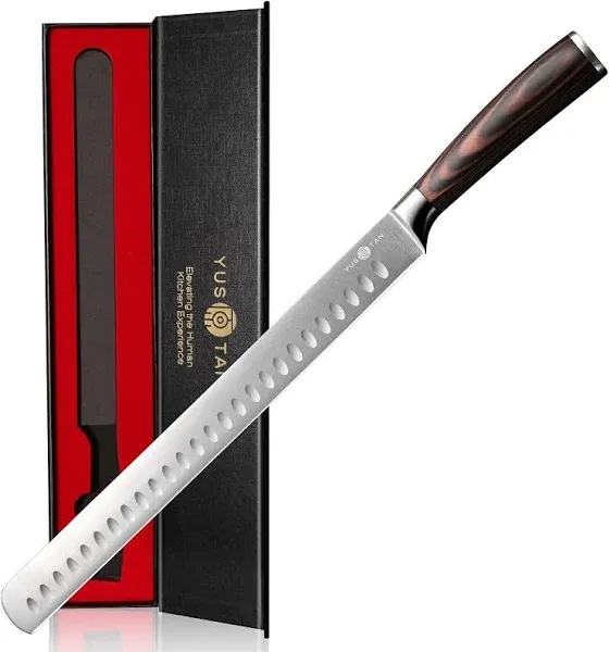 Japanese Slicing Carving Knife, 12 Inch Brisket Knife, Japanese High Carbon S...