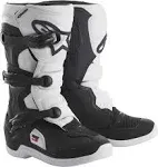 Alpinestars Tech 3s Youth Boots (4, Black/White)