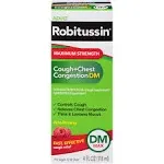 Robitussin Adult Maximum Strength Cough + Chest Congestion DM 4 fl oz