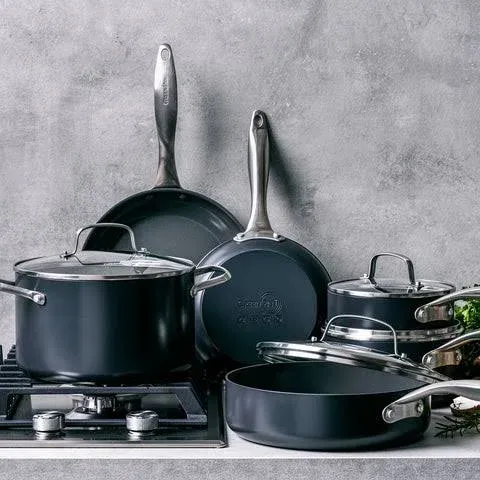 GreenPan Canterbury 10-Piece Nonstick Hard-Anodized Aluminum Cookware Set