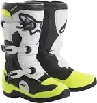 Alpinestars Tech 3s Youth Boots (4, Black/White)