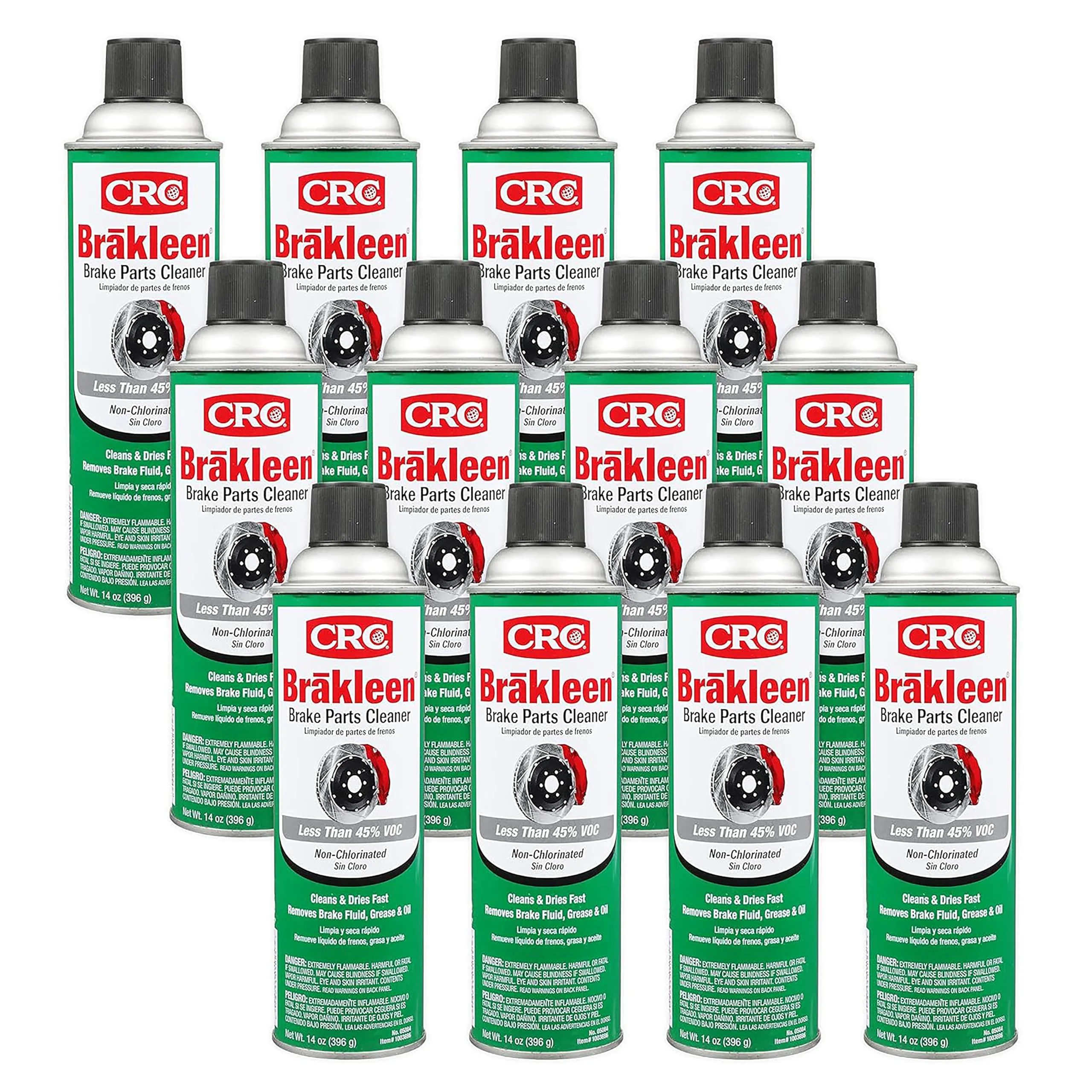 CRC 5088-12PK Non-Chlorinated Brakleen Brake Cleaner - 14 oz., (Case of 12)